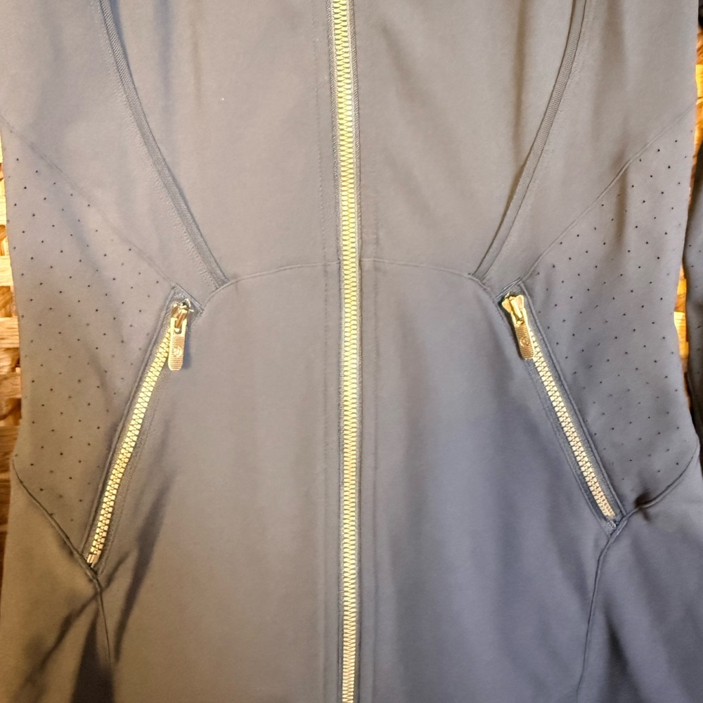 Lululemon Sleek Essentials Jacket Navy Blue Size 4 - Picture 8 of 9